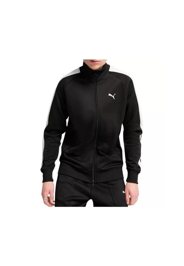 Kurtka z dresu Puma T7 Always On DK. Kolor: czarny, wielokolorowy, biały. Materiał: dresówka