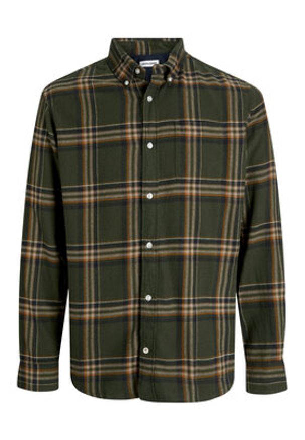 Jack & Jones Koszula Classic Flannel 12278406 Zielony Regular Fit. Kolor: zielony. Materiał: bawełna