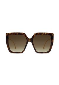 Fendi - Okulary przeciwsłoneczne. Kolor: brązowy #3