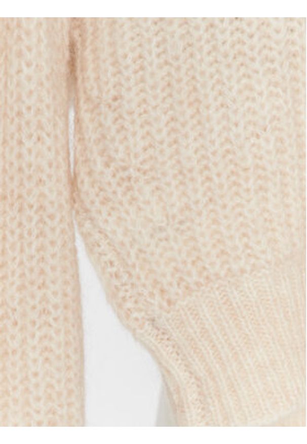 ROTATE Sweter Knit Puff Sleeve RT2287 Écru Regular Fit. Materiał: syntetyk