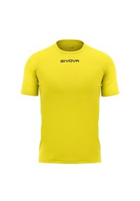 Koszulka piłkarska dla dorosłych Givova Capo MC. Kolor: żółty. Sport: piłka nożna