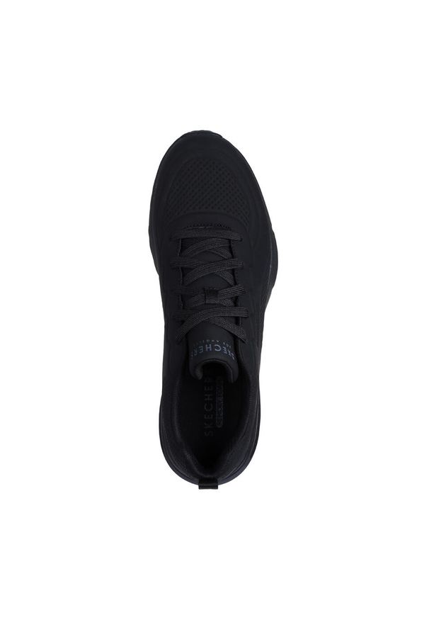 skechers - Adidasy Skechers Uno Lite - Lighter O, Mężczyźni. Kolor: czarny. Materiał: skóra ekologiczna, materiał. Sport: turystyka piesza