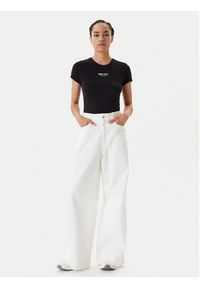Tommy Jeans T-Shirt Essential DW0DW20913 Czarny Slim Fit. Kolor: czarny. Materiał: bawełna #5