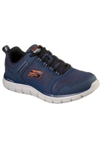 skechers - Buty męskie SKECHERS Track Knockhill. Kolor: pomarańczowy