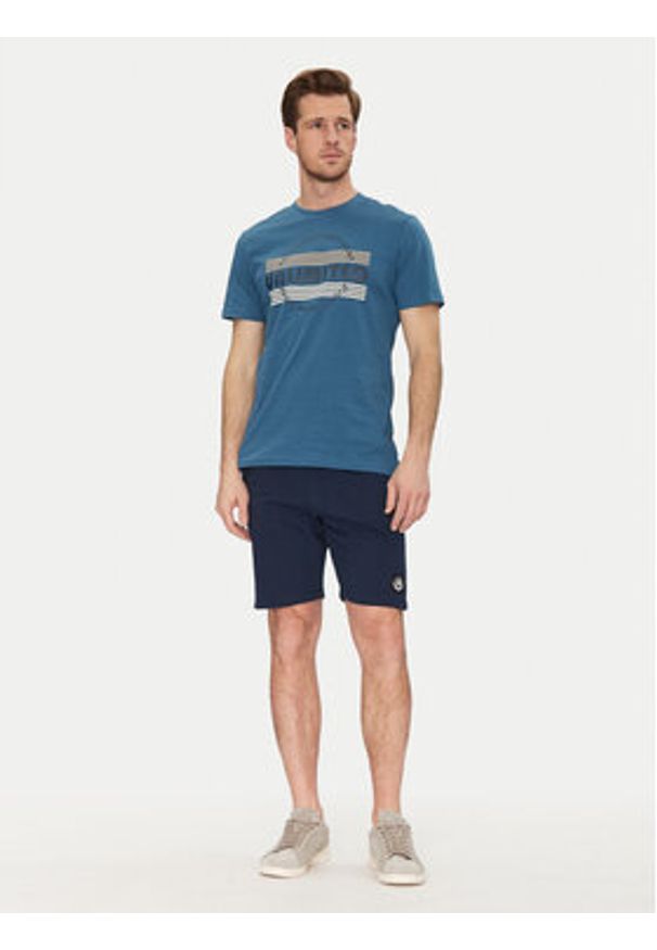 Blend T-Shirt 20718276 Niebieski Regular Fit. Kolor: niebieski. Materiał: bawełna