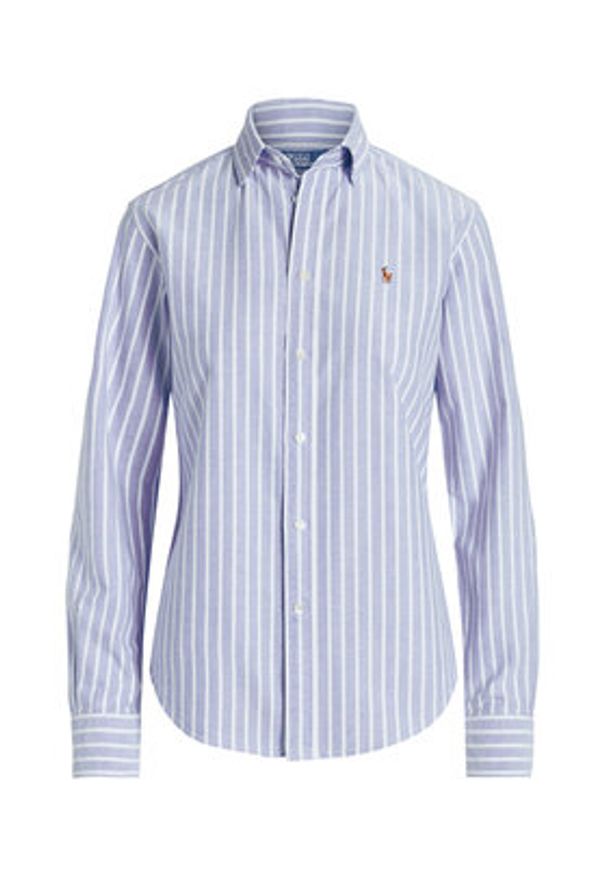 Polo Ralph Lauren Koszula 211891377004 Niebieski Regular Fit. Typ kołnierza: polo. Kolor: niebieski. Materiał: bawełna