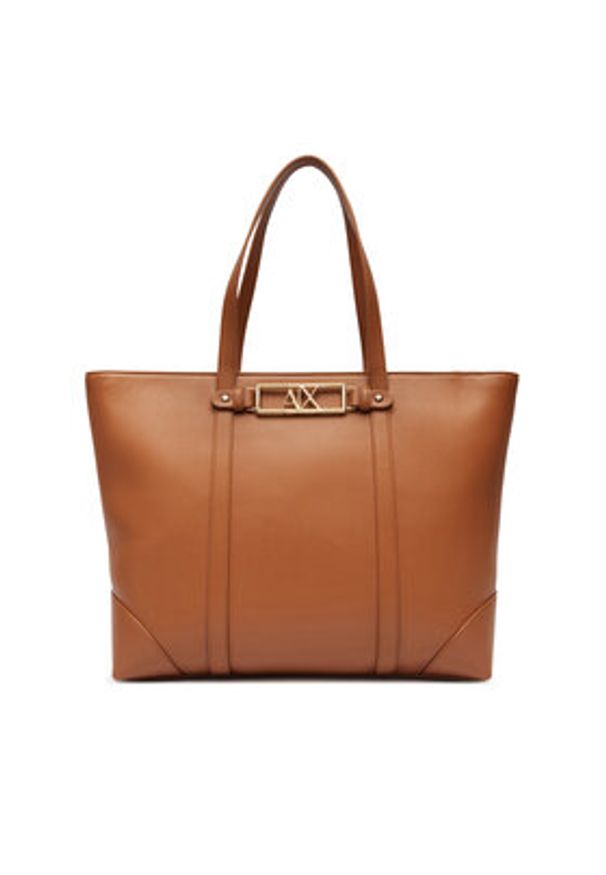 Armani Exchange Torebka XW002608 AF15632 U6119 Brązowy. Kolor: brązowy. Materiał: skórzane