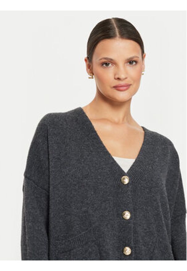 Kontatto Kardigan 3M0172 AI253M06 Szary Regular Fit. Kolor: szary. Materiał: syntetyk