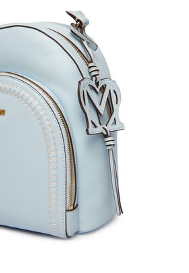 Love Moschino - LOVE MOSCHINO Plecak JC4094PP1OLI0701 Błękitny. Kolor: niebieski. Materiał: skóra