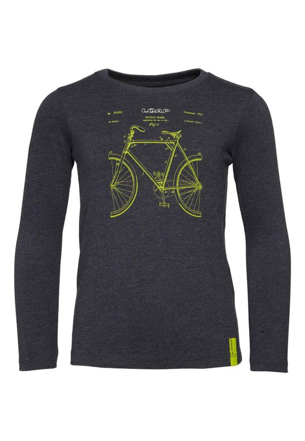 ZENZIMAT - Koszulka z długim rękawem LOAP Buvon chłopięca Dark Blue 134-140. Kolor: wielokolorowy, niebieski, żółty. Materiał: bawełna. Długość rękawa: długi rękaw. Długość: długie