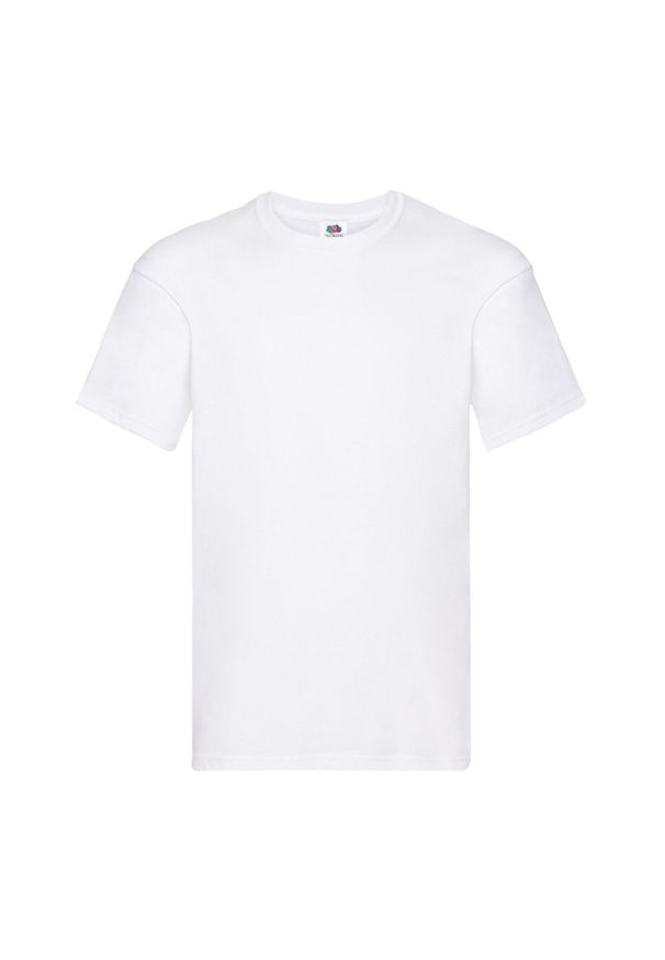 FRUIT OF THE LOOM - Oryginalna Koszulka Unisex Dla Dorosłych. Kolor: biały