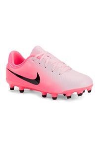Buty piłkarskie dziecięce Nike Tiempo Emerald Legend 10 Academy FG/MG. Kolor: różowy. Sport: piłka nożna
