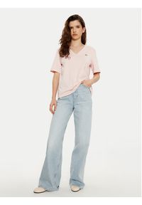 Lacoste T-Shirt TF7300 Różowy Regular Fit. Kolor: różowy. Materiał: bawełna #4