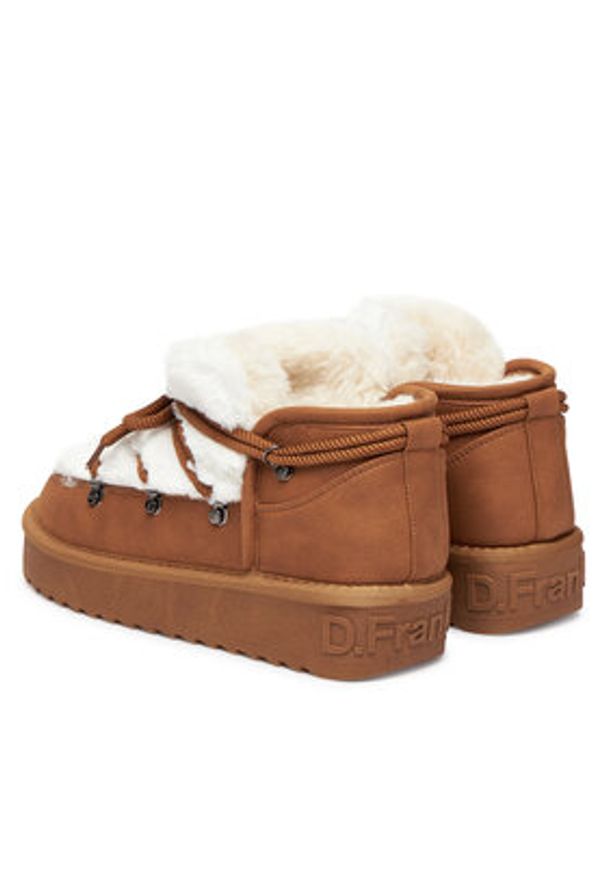 D.Franklin Śniegowce DFSH370011 Brązowy. Kolor: brązowy. Materiał: skóra