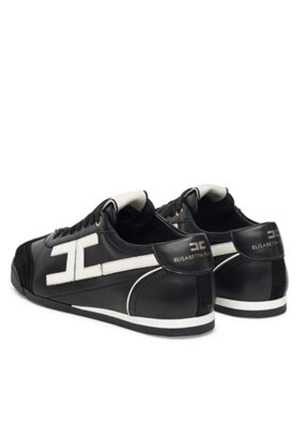 Elisabetta Franchi Sneakersy SA-82G-56E2-V400 Czarny. Kolor: czarny. Materiał: skóra