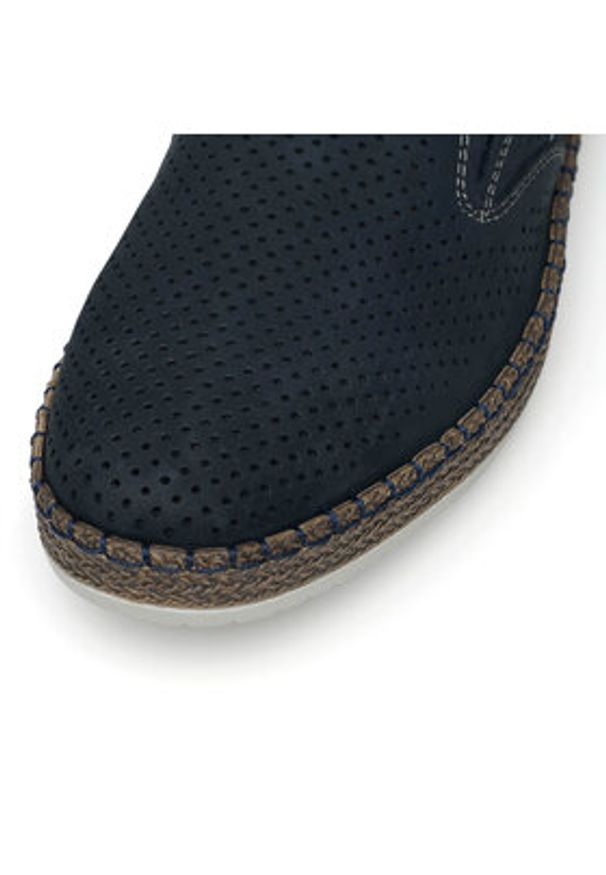 Rieker Półbuty B5258-14 Niebieski. Kolor: niebieski. Materiał: skóra