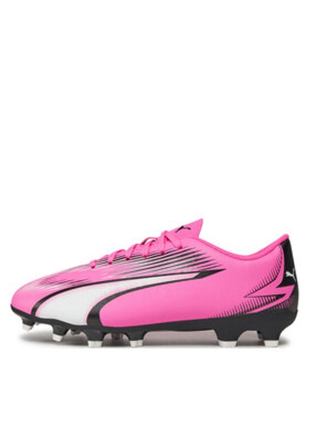 Puma Buty do piłki nożnej Ultra Play Fg/Ag Jr 107775 01 Różowy. Kolor: różowy. Materiał: skóra