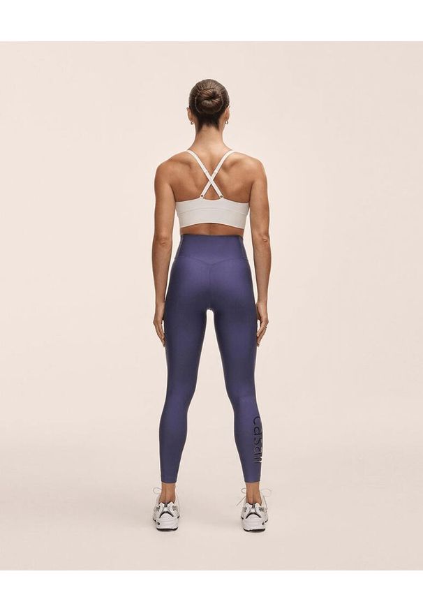 CASALL - Legginsy Damskie Fitness Casall Z Wysokim Stanem. Stan: podwyższony. Kolor: fioletowy. Sport: fitness