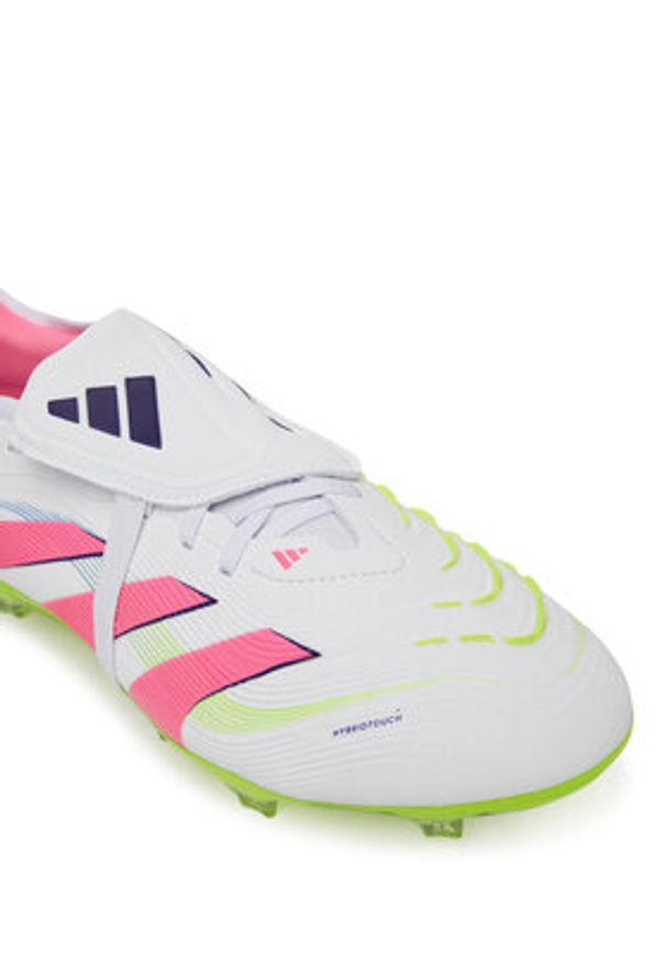 Adidas - adidas Buty do piłki nożnej Predator Pro Fold-Over Tongue Firm Ground JR0440 Biały. Kolor: biały. Materiał: skóra