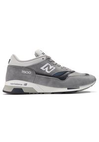 Buty unisex New Balance U1500UKG – szare. Okazja: na urodziny. Kolor: szary. Materiał: skóra, zamsz. Szerokość cholewki: normalna. Sezon: lato