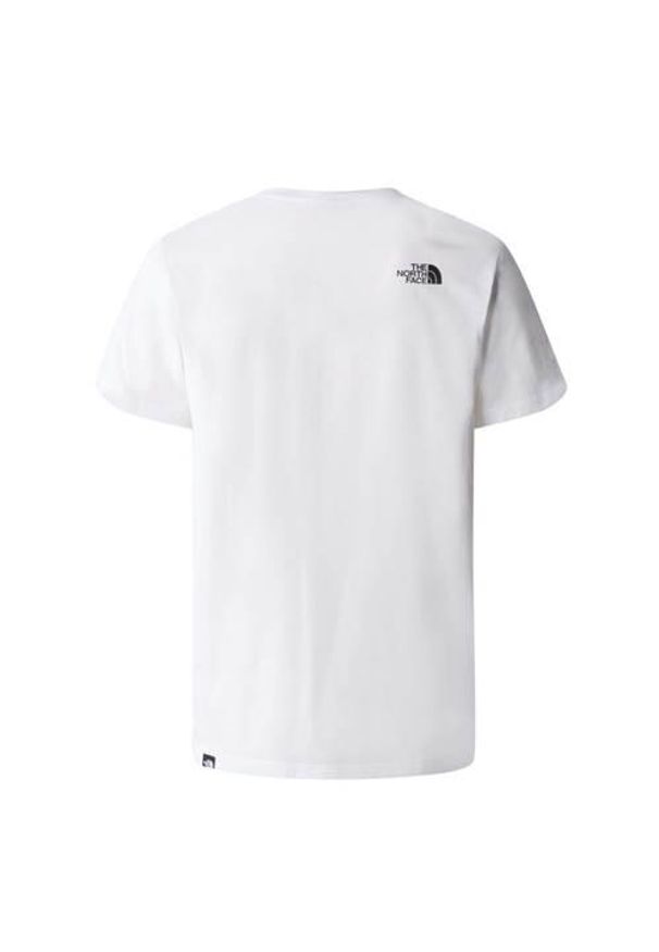 The North Face - T-Shirt Simple Dome Rozmiar S Biały - NF0A87NGFN4. Kolor: biały. Materiał: bawełna. Długość rękawa: krótki rękaw. Długość: krótkie. Sezon: lato. Sport: turystyka piesza
