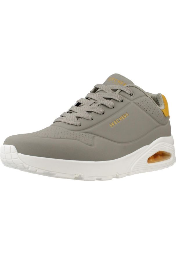 skechers - Buty Mężczyzna Skechers Uno szary. Kolor: szary