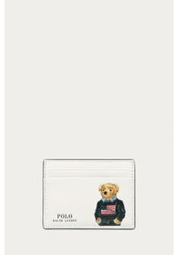 Polo Ralph Lauren - Portfel skórzany. Kolor: biały. Materiał: skóra #1