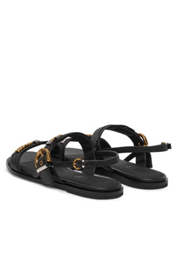 Pinko - PINKO Sandały Milly 08 SD0467 P003 Czarny. Kolor: czarny. Materiał: skóra