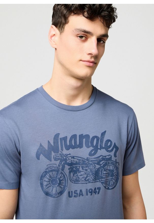 Wrangler - MESKA KOSZULKA WRANGLER AMERICANA TEE GRISAILLE 112371414