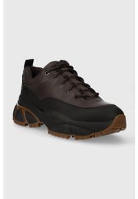 Michael Kors sneakersy Logan kolor brązowy 42F3LGFS1L. Nosek buta: okrągły. Zapięcie: sznurówki. Kolor: brązowy #4