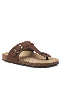 Geox Japonki D Brionia D35LSK00032C6009 Brązowy. Kolor: brązowy. Materiał: skóra, nubuk #2