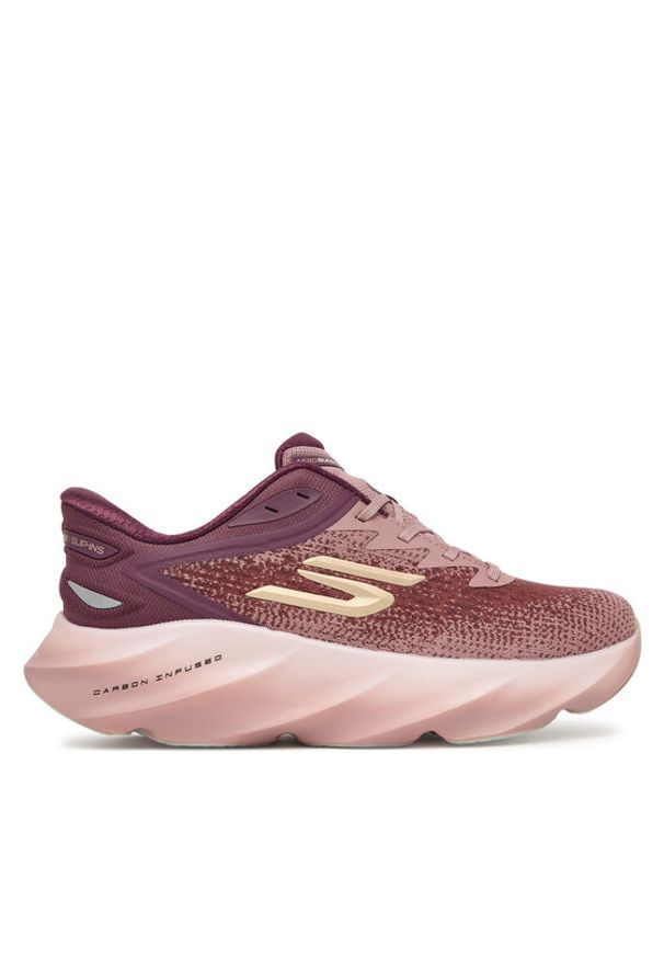 skechers - Skechers Buty do biegania SKX Aero Burst 172215/BURG Bordowy. Kolor: czerwony. Materiał: materiał