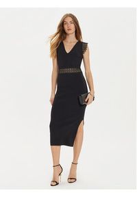 Morgan Sukienka dzianinowa 242-RMYA Czarny Slim Fit. Kolor: czarny. Materiał: syntetyk #4