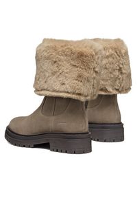 Geox Botki D Iridea D04HRM 022BH C6029 Beżowy. Kolor: beżowy. Materiał: materiał #2