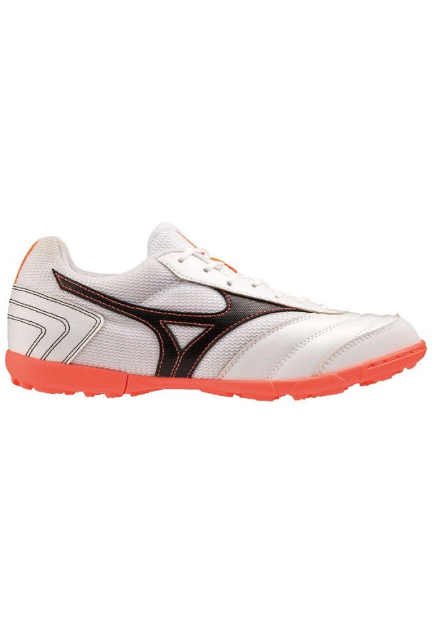 Buty piłkarskie męskie Mizuno Morelia Sala Club TF. Kolor: czarny, pomarańczowy, biały, wielokolorowy. Sport: piłka nożna