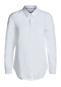 Bawełniana biała koszula Oui (Outlet). Kolor: biały. Materiał: bawełna. Styl: klasyczny #1
