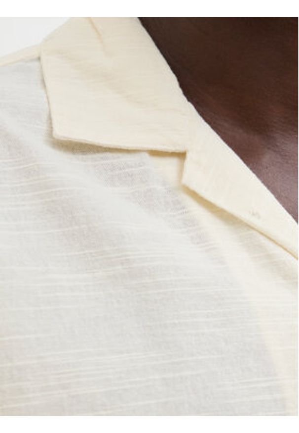 Jack & Jones - Jack&Jones Koszula Luke 12271108 Écru Relaxed Fit. Materiał: bawełna