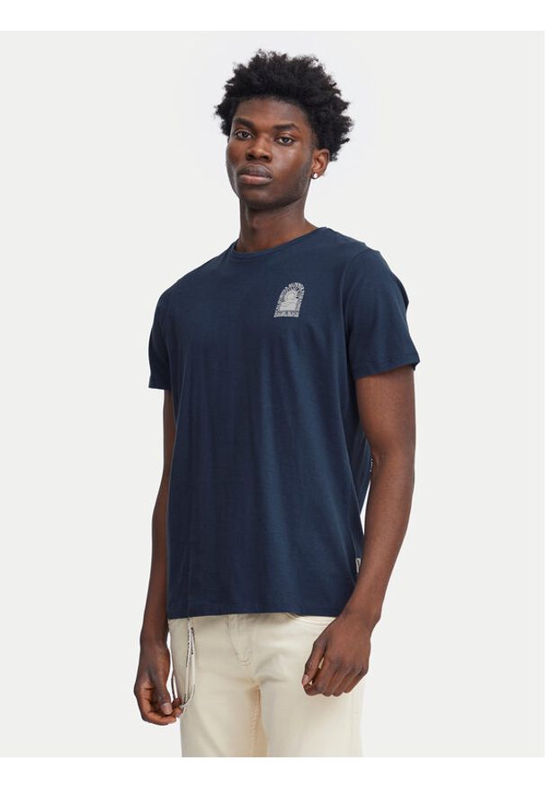 Blend T-Shirt 20716481 Granatowy Regular Fit. Kolor: niebieski. Materiał: bawełna