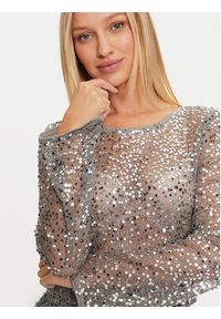 Noisy may - Noisy May Bluzka Paila 27032022 Srebrny Relaxed Fit. Kolor: srebrny. Materiał: syntetyk #4