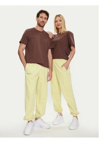 Pangaia T-Shirt 365 With C-Fiber Brązowy Regular Fit. Kolor: brązowy. Materiał: bawełna #3