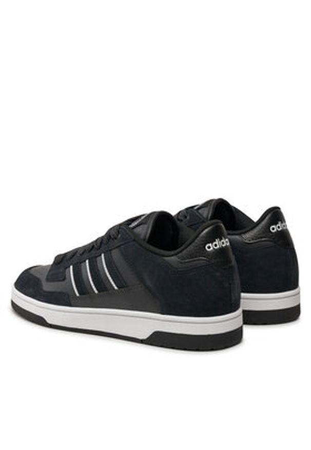 Adidas - adidas Sneakersy RAPID COURT LOW JP5247 Czarny. Kolor: czarny. Materiał: zamsz, skóra