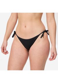 Dół kostiumu kąpielowego damski Decathlon Sofy. Kolor: czarny. Materiał: poliester, elastan, poliamid, materiał #1