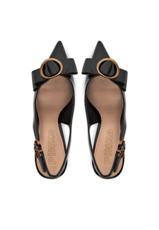 Pinko - PINKO Szpilki Elsa 06 SD0259 E002 Czarny. Kolor: czarny. Materiał: skóra, lakier. Obcas: na szpilce