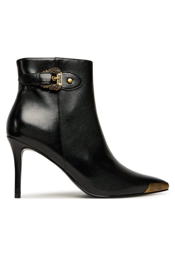 Versace Jeans Couture Botki 79VA3S57 Czarny. Kolor: czarny. Materiał: skóra