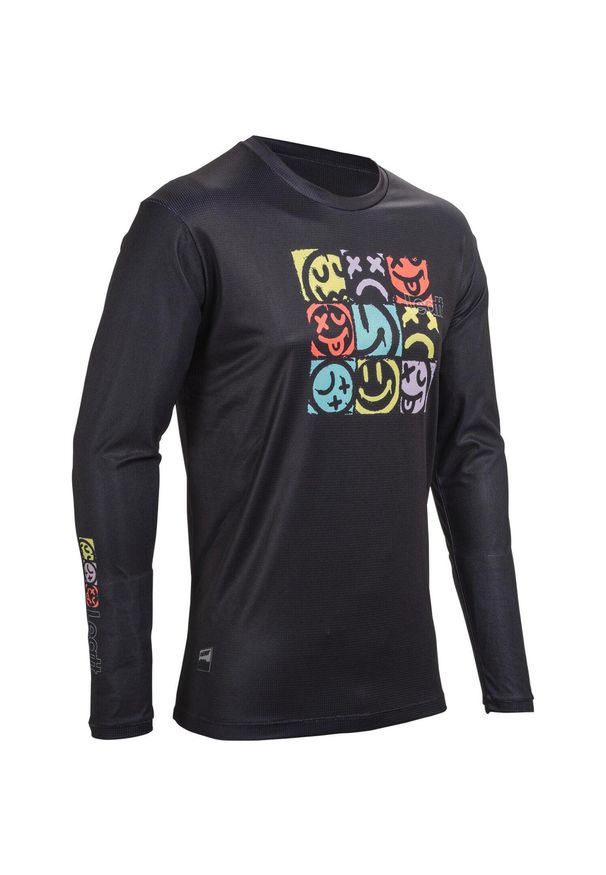 Koszulka rowerowa LEATT Jersey MTB Gravity 3.0. Kolor: czarny. Materiał: jersey. Sport: kolarstwo
