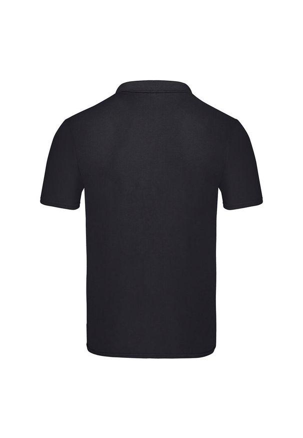 FRUIT OF THE LOOM - Oryginalna Koszulka Polo Dla Dorosłych Unisex. Typ kołnierza: polo. Kolor: czarny