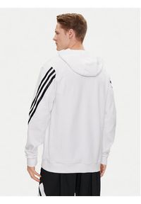 Adidas - adidas Bluza Future Icons 3-Stripes Hoodie IC6720 Biały Regular Fit. Kolor: biały. Materiał: bawełna #4