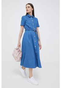DKNY - Dkny torebka skórzana kolor różowy. Kolor: różowy. Materiał: skórzane #2