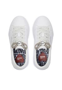 Love Moschino - LOVE MOSCHINO Sneakersy JA15554G0IIA0100 Biały. Kolor: biały