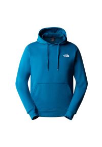 Bluza The North Face Simple Dome 0A7X1JRBI1 - niebieska. Okazja: na co dzień. Typ kołnierza: bez kaptura. Kolor: niebieski. Materiał: materiał, bawełna. Styl: casual, klasyczny